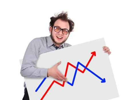 Signboard with chart Stock Photos