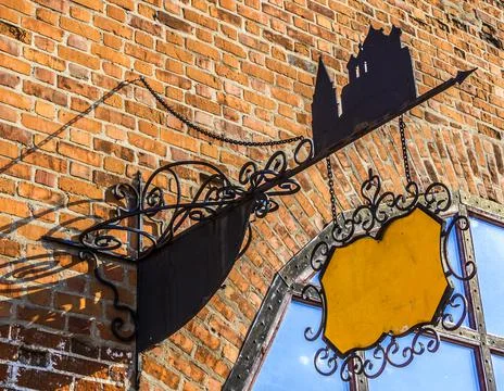 Signboard commodity shops Stock Photos