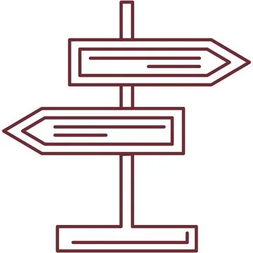 Signboard icon web guide road sign vector Stock Illustration