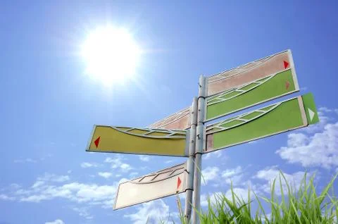 Signboard Foto stock