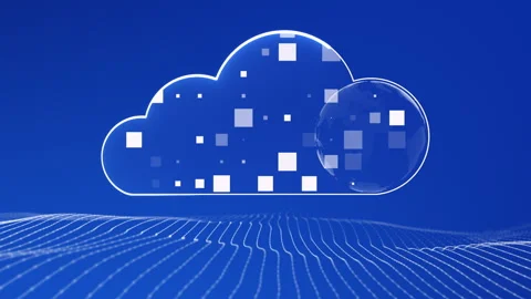 Signboard technology artificial intelligence glowing neon Stock Footage 302366592