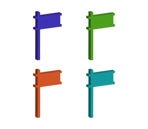 Signboard in vector on white background Stock Illustration