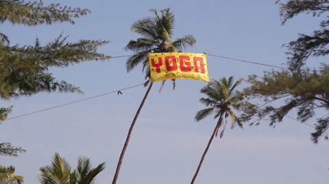 Signboard Yoga Stock Footage 26184703