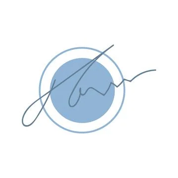 Signed stamp. Registration of an official document Stock Illustration