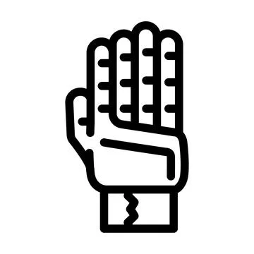 Signet accessory line icon vector illustration Stock Illustration