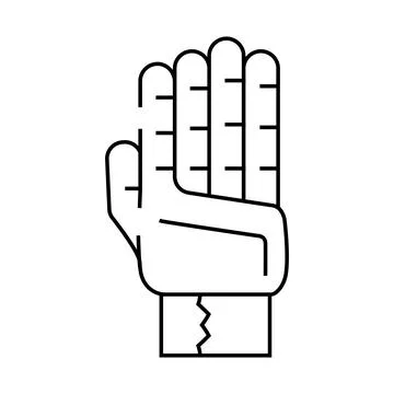 Signet accessory line icon vector illustration Stock Illustration