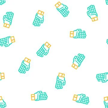 Signet accessory vector seamless pattern Stock Illustration