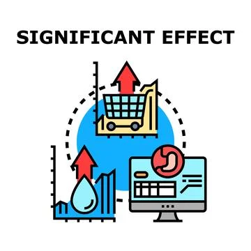 Significant effect impacting market increase and healthcare data Stock Illustration