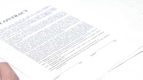 Signing business contract Stock Footage