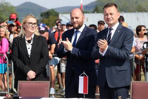Signing ceremony of declaration on joint commitment for policing Slovak airspace 写真素材