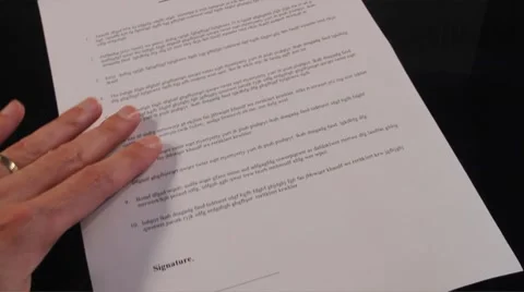 Signing contract Stock Footage 8835765