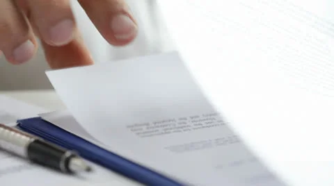Signing contract 스톡 동영상 22695317