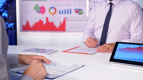 Signing Contract  Stock Footage 136279001