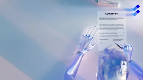 Signing a contract or agreement Stock-Footage 202644749