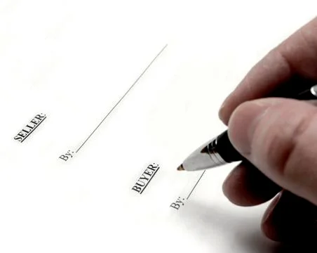 Signing Contract Stock Photos