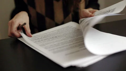 Signing a document Stock-Footage 144210035