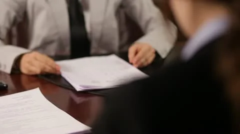 Signing documents Stock Footage 10958461