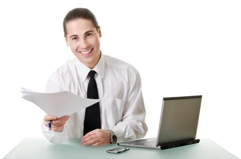 Signing of the documents Stock Photos