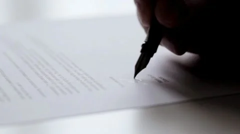 Signing Letter 스톡 동영상 10798887