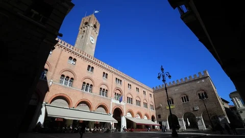 Signori square of Treviso Stock-Footage 85270110