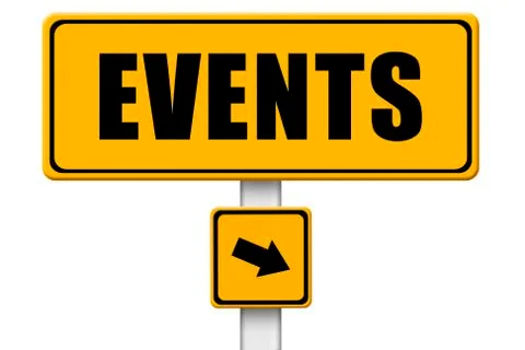 Signpost  Events Stock Illustration