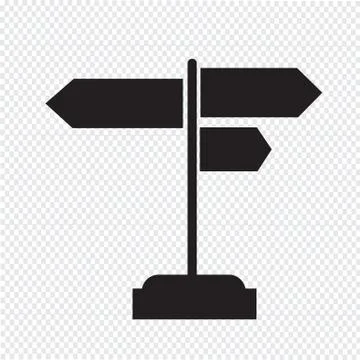 Signpost icon Stock Illustration