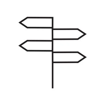 Signpost icon, vector best flat icon. Stockillustratie