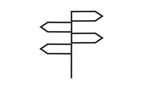 Signpost icon, vector best flat icon. Stock Illustration