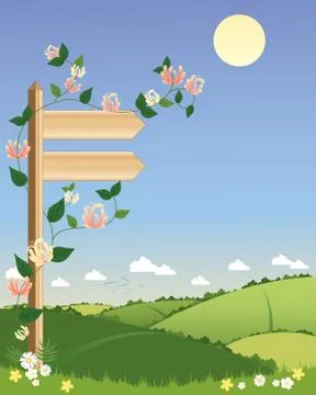 Signpost Stock Illustration