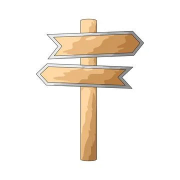 Signpost illustration Stock Illustration