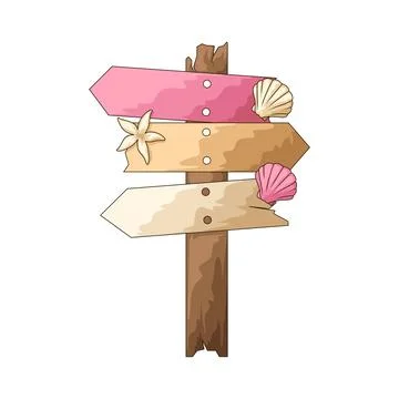 Signpost illustration Illustrazione stock