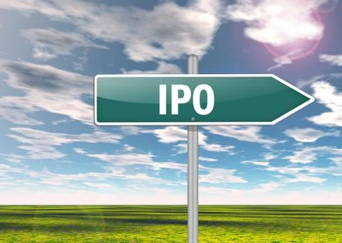 Signpost ipo Stock Illustration