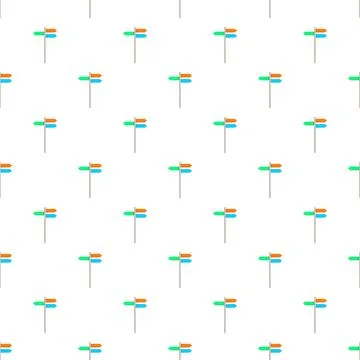 Signpost pattern indicating choice and multiple directions Illustrazione stock