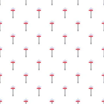 Signpost pattern indicating navigation, choice, and travel directions Stock Illustration