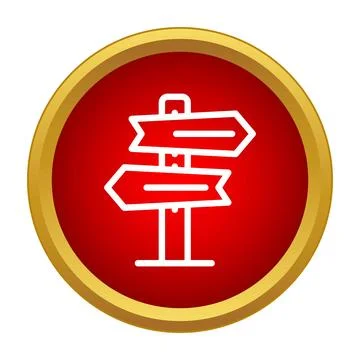 Signpost pointing directions, making a choice, navigating path イラスト素材