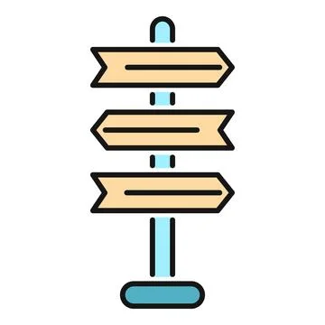 Signpost pointing directions showing multiple choices path 스톡 일러스트