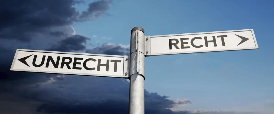 Signpost right or wrong Stock Illustration