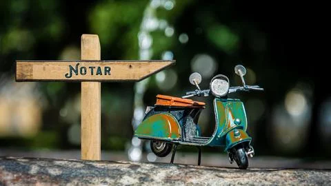 Signposts the direct way to Notary Stock Photos