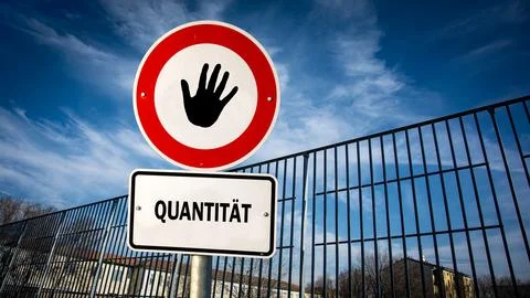 Signposts the direct way to quality versus quantity Stock Photos