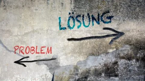 Signposts the direct way to solution versus to problem 스톡 사진