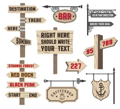 Signposts Stock Illustration