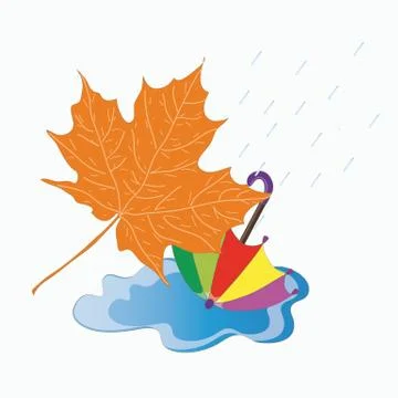 Signs of autumn. Stock Illustration