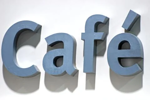 Signs Cafe Stock Photos