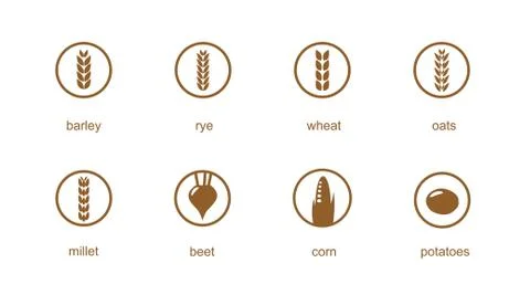 Signs of crops Stock Illustration