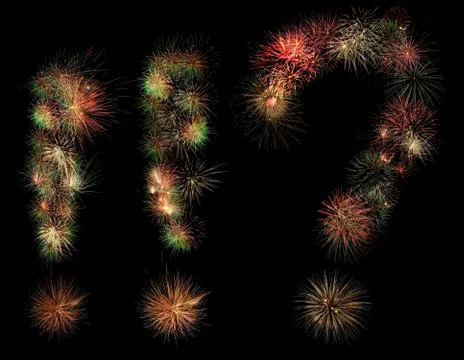 Signs fireworks Stock Photos