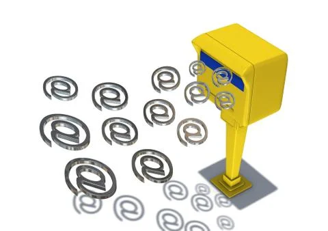 At-signs mailbox Stock Illustration