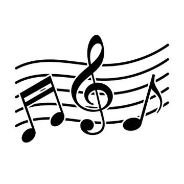 Signs of a musical notation Stock Illustration