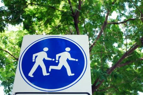 Signs for running Stock Photos