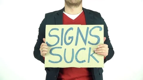 Signs Suck Sign Stock Footage 73544292