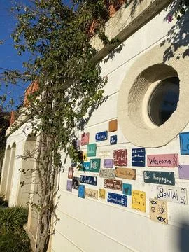 Signs on the wall Stock Photos